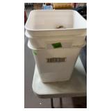 BUCKET W/ SHOTGUN SHOT