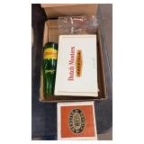 CIGAR BOXES, WILDLEY COYOTE GLASS & SQUIRT BOTTLE
