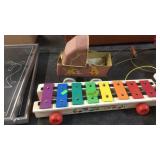 FISHER PRICE XYLOPHONE N& VINTAGE DOLL BABY BUGGY