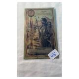 HALF GOLD BACK 1/2000 TROY OUNCE 24KT GOLD