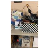 GROUP OF DECOR ITEMS, AFAGANS & MISC