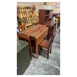 CEDAR DROP LEAF TABLE & 4 CHAIRS