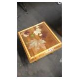 GLASS TOP END TABLE