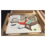 FRAMED ASIAN PRINT