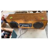 CAR STEREO CASSETTE PLAYER & 2 SPEAKERS MOUNTED