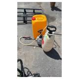 2 SPRAYERS & YELLOW DIESEL CAN