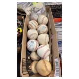 BX OF AUTOGRAPHED BASEBALLS
