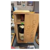 CARNEROS CREEK COLLECTIBLE WINE BOTTLE IN WOOD