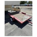 1999 SURE TRAC SINGLE AXLE UTILITY TRAILER