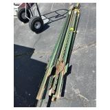 GROUP OF STEEL T POSTS