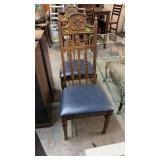 2 MATCHING WOOD CHAIRS