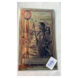 HALF GOLD BACK 1/2000 TROY OUNCE 24KT GOLD