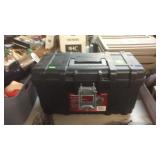 HUSKEY POLY TOOL BOX W/ MISC TOOLS