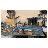 TACKLE BOX, BRASS, MCCLELAN SADDLE, RUBBER