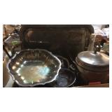 GROUP OF SILVER PLATE ITEMS
