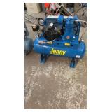 JENNY 1HP AIR COMPRESSOR, BLUE, LIKE NEW