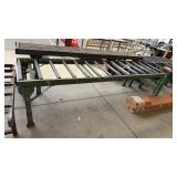 METAL INDUSTRIAL ROLLER TABLE 10' L X  30' W