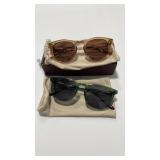 2 - WMP EYE WEAR WOMENS SUNGLASSES W/ CASE