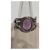 925 AMETHYST COLOR RING
