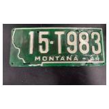 1944 MONTANA LICENSE PLATE