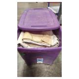 TUB OF PAINTERS BLANKETS AND TARPS