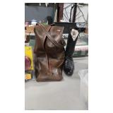 JUSTIN COWBOY BOOTS SIZE 6.5 W/ LEATHER CASE