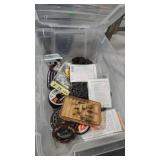 TUB OF ASSORTED FISHING LINE & REELS
