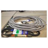 METAL COVERED CONDUIT LINE AND ASSORTED BELTS