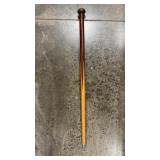 BRASS CAP VTG WALKING STICK
