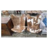 2 - COW HIDE BUTTERFLY CHAIRS