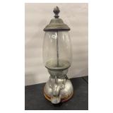 WOOD BASE ANTQ GUMBALL MACHINE