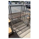 2 METAL SHELVING UNITS