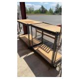 2 METAL SHELVING UNITS