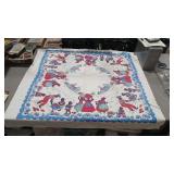 AFRICAN AMERICANA VTG TABLE CLOTH 1950'S