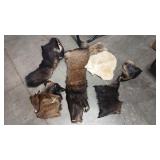 GROUP OF ASSORTED ANIMAL HIDES