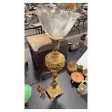 VTG BRASS LOOK BUFFET LAMP