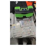 FISHING TACKLE BOX WITH TACKLE