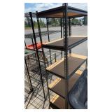 2 METAL SHELVING UNITS