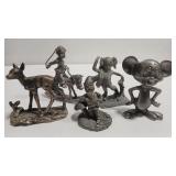 5 - WHIMSICAL PEWTER FIGURES