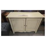 PAINTED ACCENT CABINET WOOD