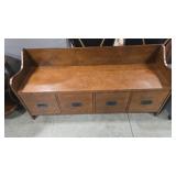 4 DRAWER STORAGE ENTRY BENCH