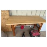 6' X 3' WOOD SHOP TABLE