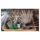 GROUP OF ASSORTED WELDING RODS AND STRIKERS