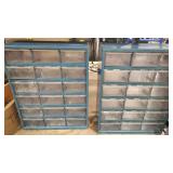 2- 18 DRAWER PLASTIC ORGANIZERS