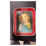 COCA COLA 1950'S METAL TRAY