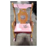 PAINTED KIDS WOOD ROCKER
