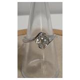 925 MOISSANITE 2 CT ASACHER BIAS SET SOLITARE