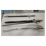 4 DECORATIVE SWORDS W/ SHEATHS