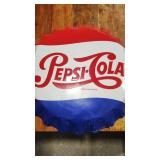 PEPSI 'BOTTLE CAP' CONTEMPO METAL SIGN