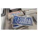 GROUP OF MT LICENSE PLATES
